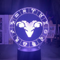 Twelve constellations acrylic 3d night light
