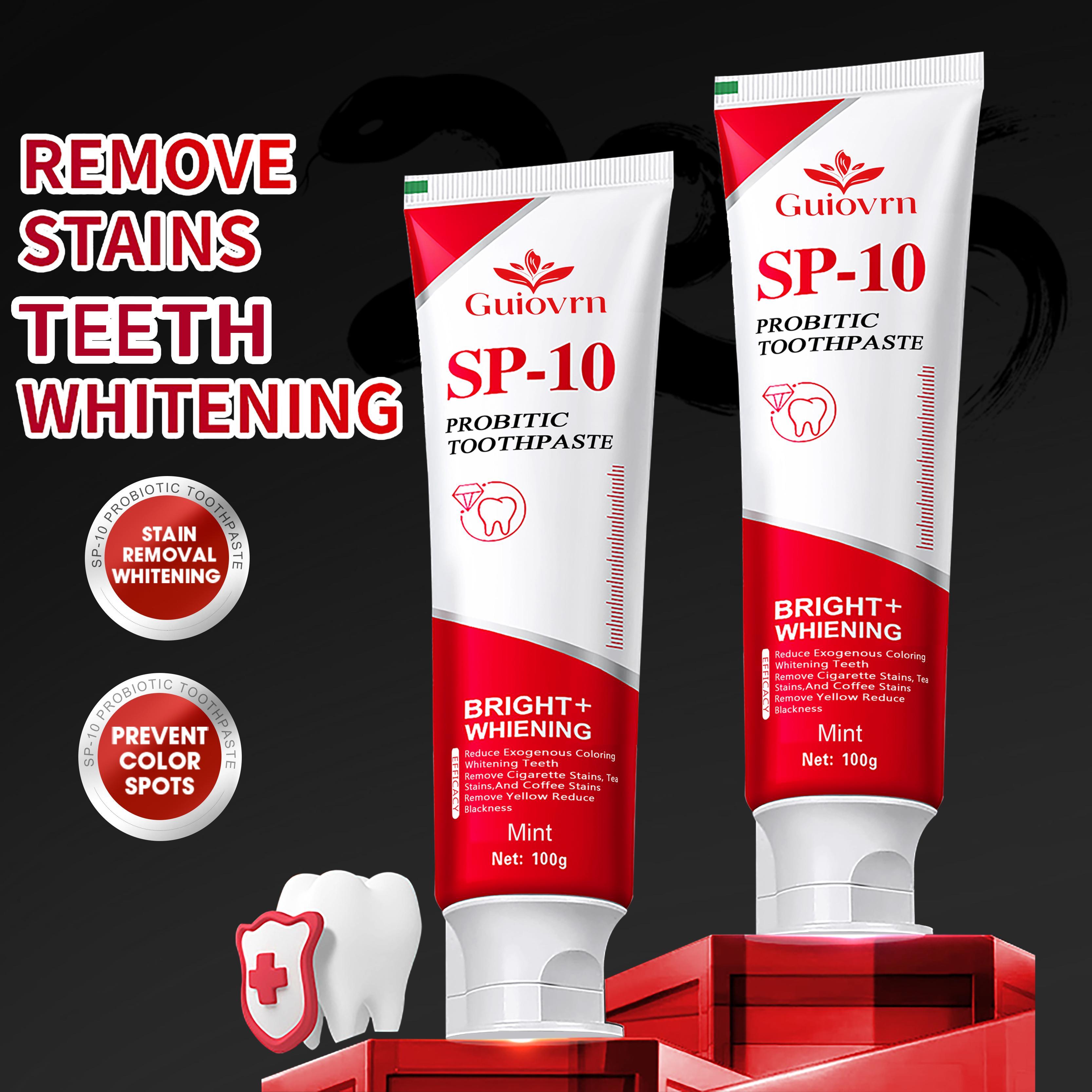 SP10 Probiotic Whitening Toothpaste Minty Freshness, Reduces Pigmentation, Protects Gums, Daily Oral Care Solution,Self-pickup Only