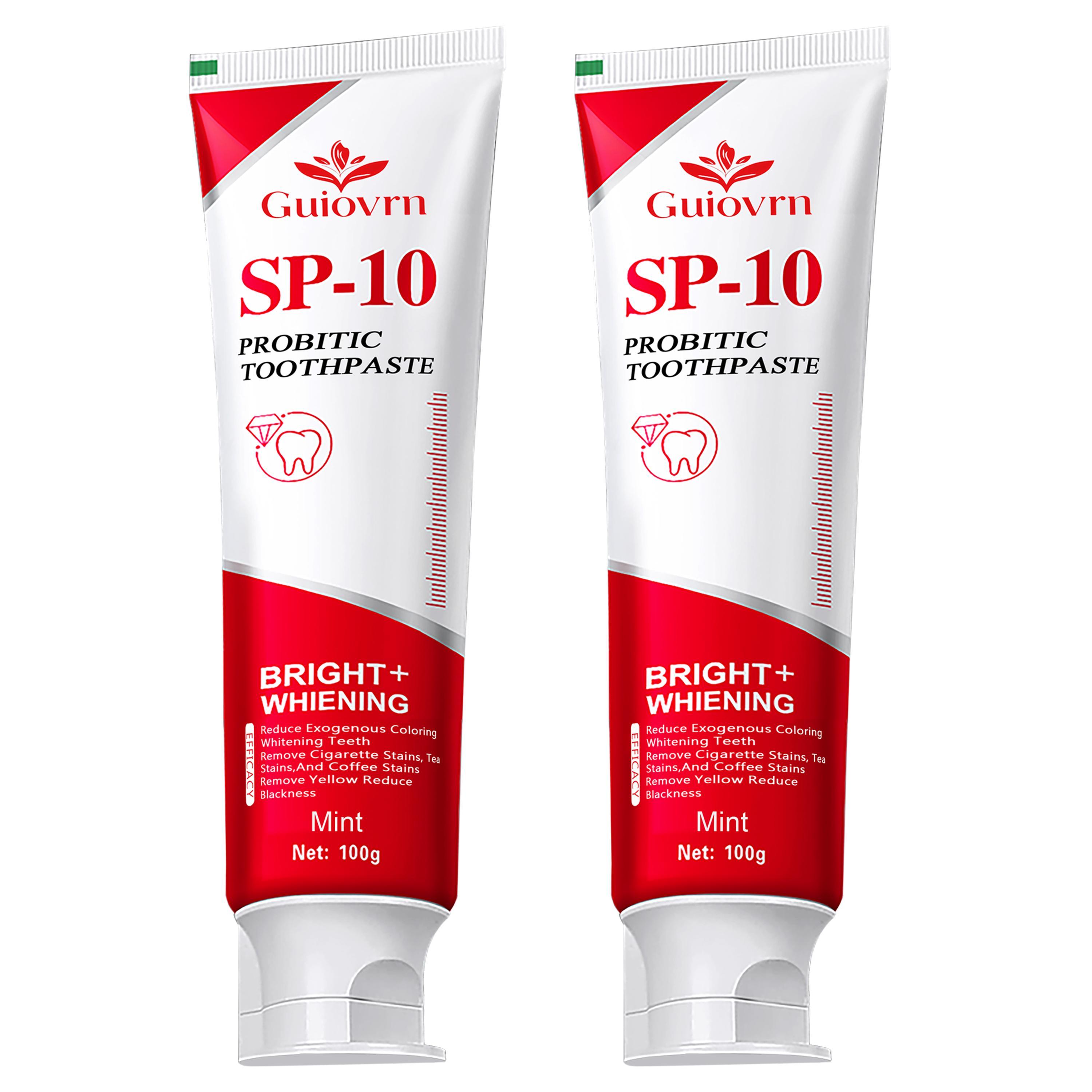 SP10 Probiotic Whitening Toothpaste Minty Freshness, Reduces Pigmentation, Protects Gums, Daily Oral Care Solution,Self-pickup Only