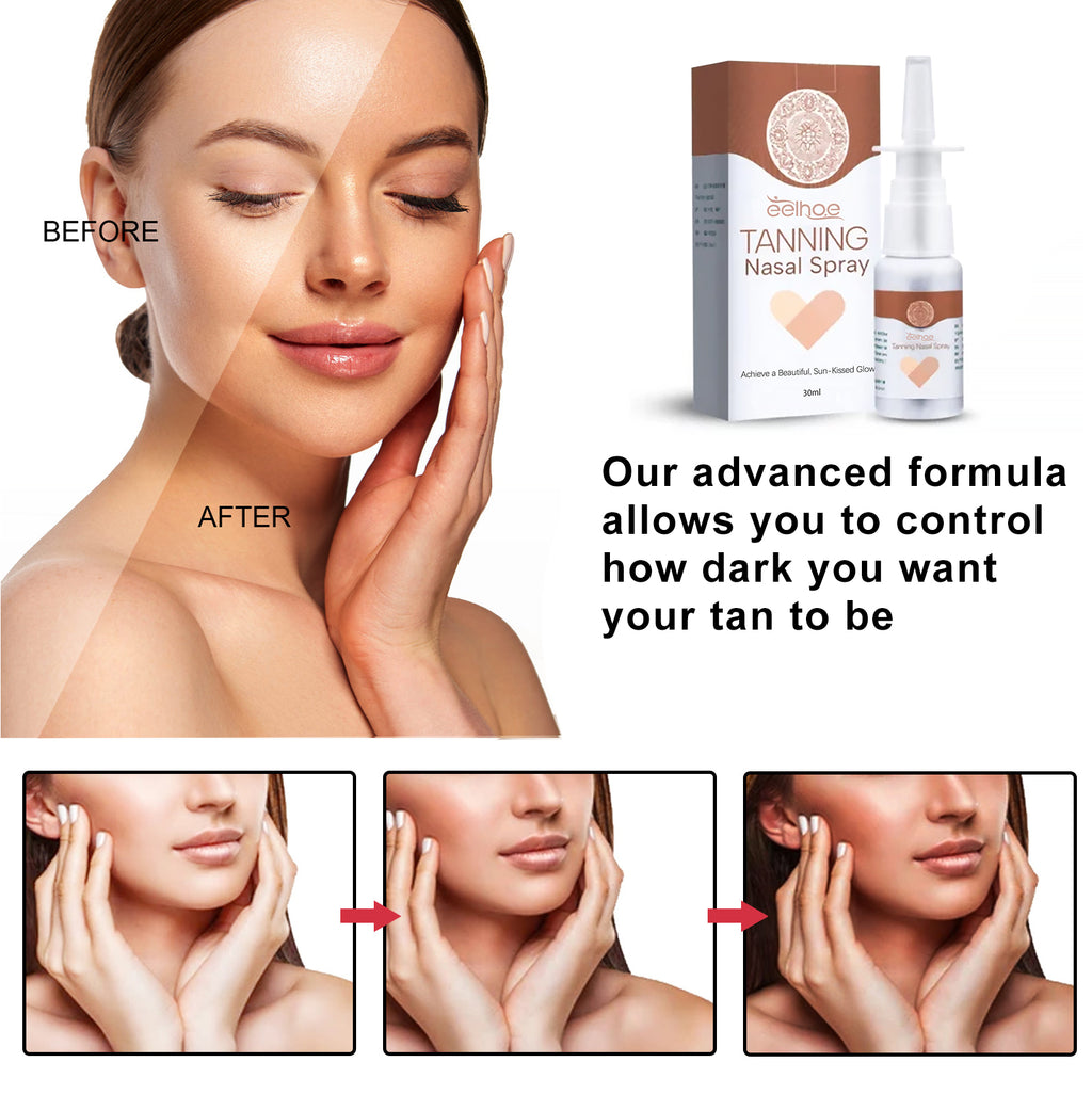 EELHOE Tanning Nasal Spray Tanning Beauty Self Tanning Tan Wheat Skin Body Care