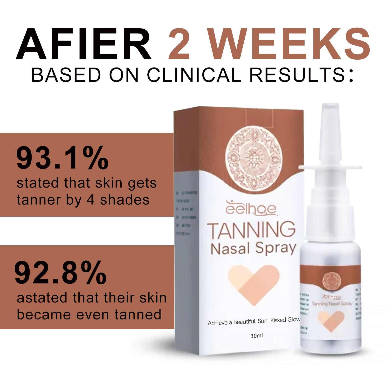 EELHOE Tanning Nasal Spray Tanning Beauty Self Tanning Tan Wheat Skin Body Care