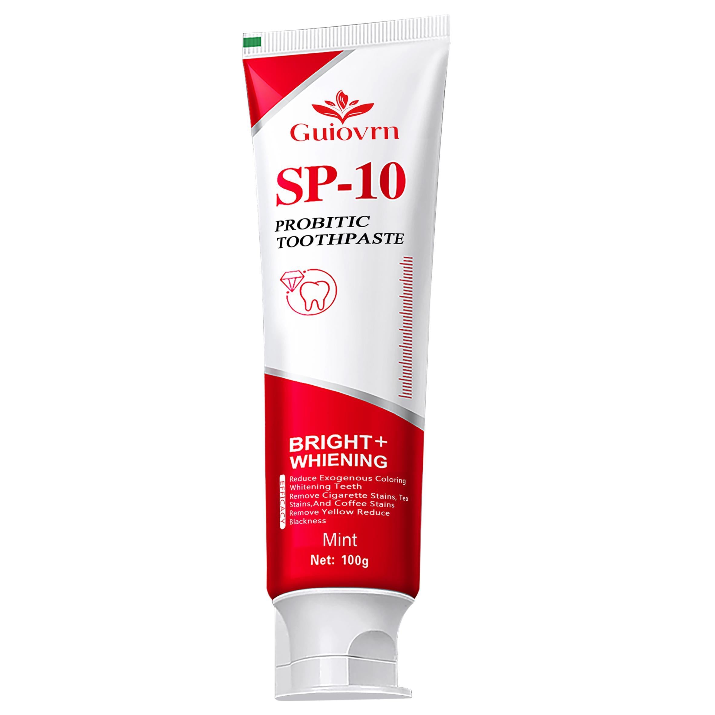 SP10 Probiotic Whitening Toothpaste Minty Freshness, Reduces Pigmentation, Protects Gums, Daily Oral Care Solution,Self-pickup Only