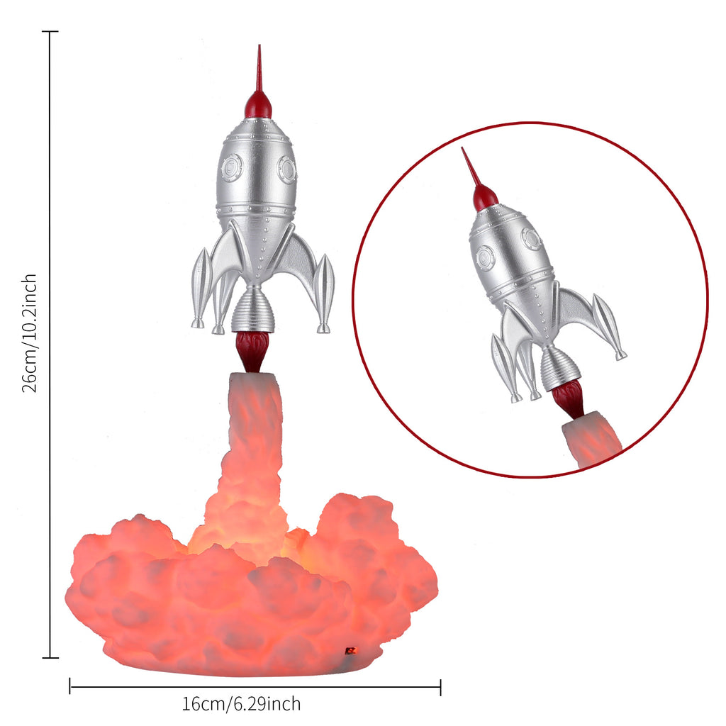 3D Rocket Children Accompanying Night Light