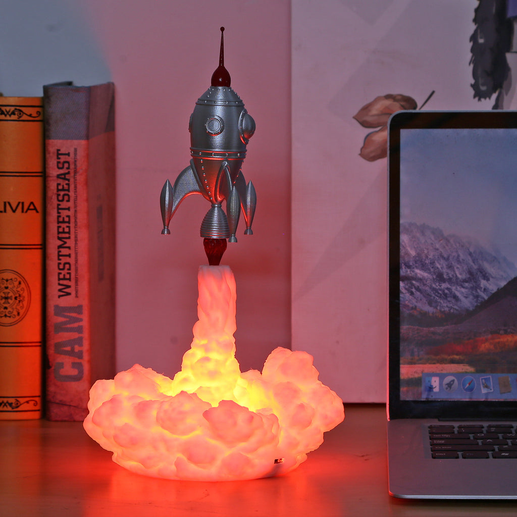3D Rocket Children Accompanying Night Light