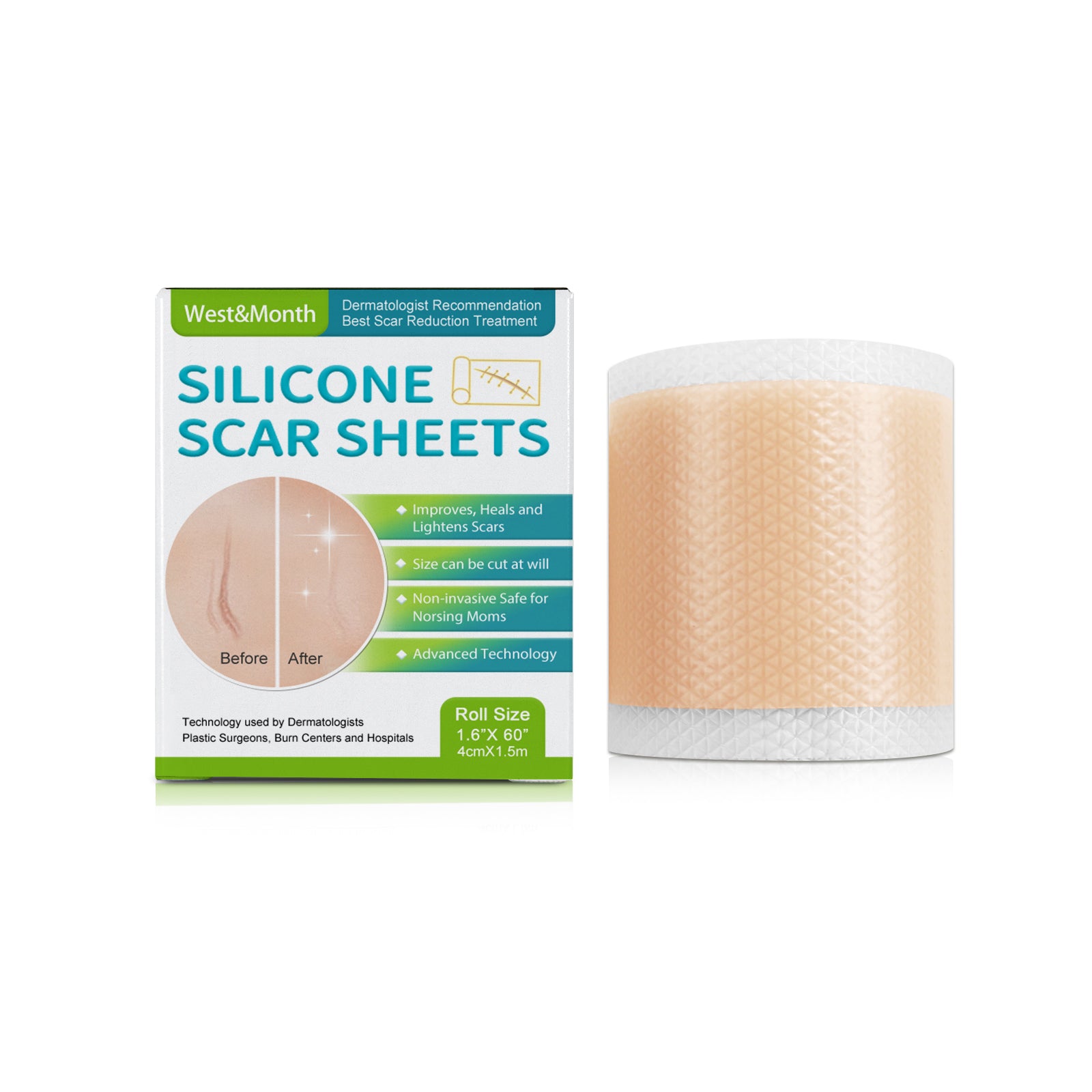 Self-Adhesive Silicone Scar Repair Orange Line Growth Line Smooth Skin Care Beauty Patch